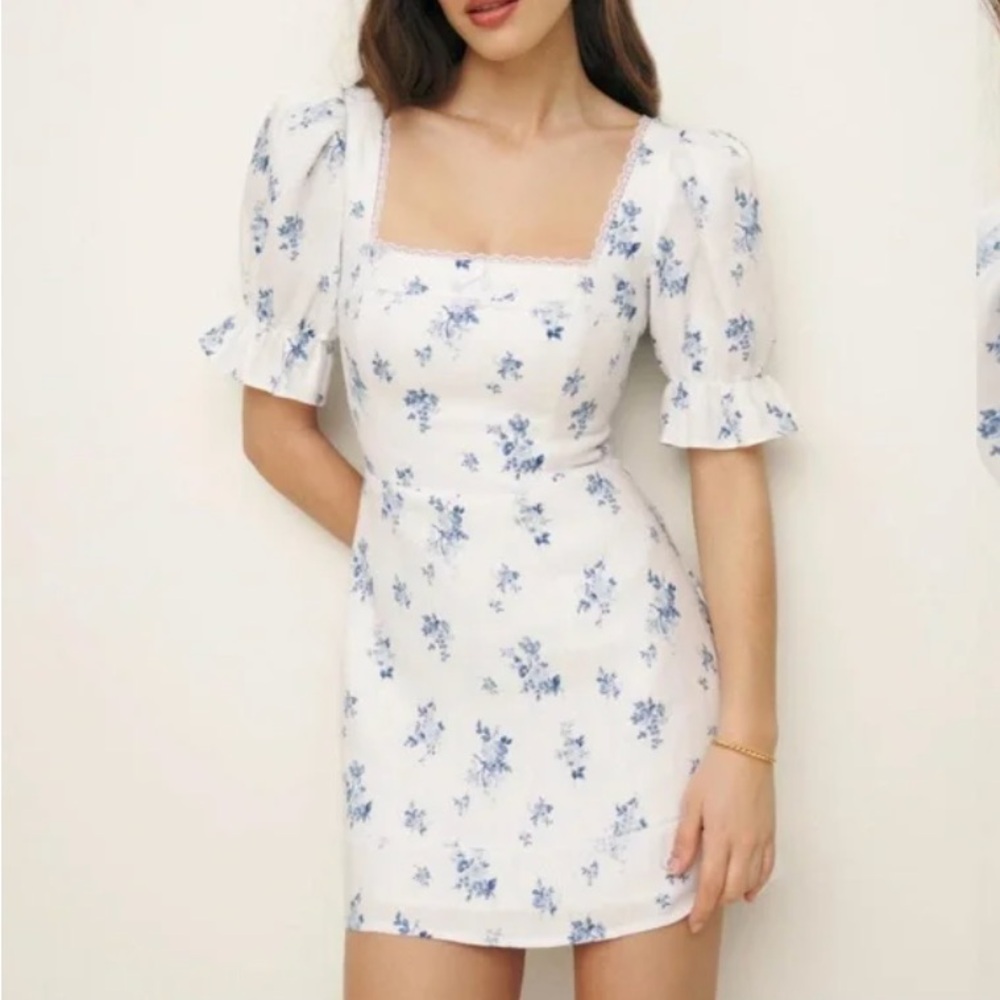 Reformation Evianna Linen Dress